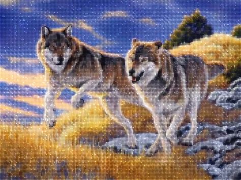 Diamond Painting Running Wolves Diamonds Wizard The Best Diamond