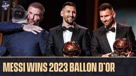 Lionel Messi Wins His 8th Ballon Dor 🐐 Cbs Sports Golazo Youtube