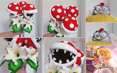 Making Princess Peachs Super Mario Odyssey Piranha Plant Bouquet