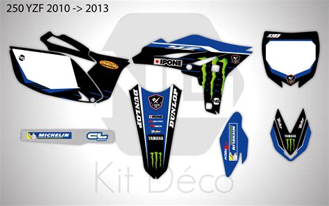 Kit déco Yamaha PW YZ YZF L atelier 46 22 50 65 80 85 90 110 125