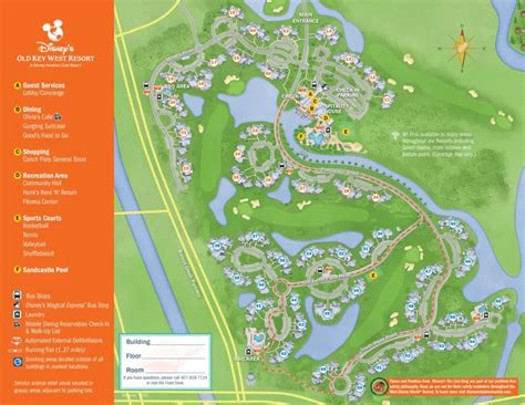 Disney Old Key West Resort Map And Brochure