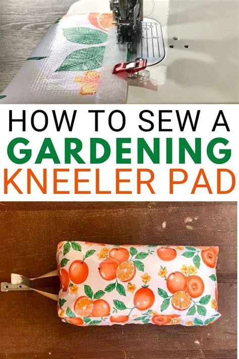 Diy Knee Pad For Gardening Beginner Sewing Projects