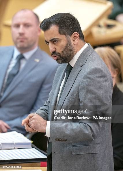 First Minister Humza Yousaf During First Ministers Questions In The