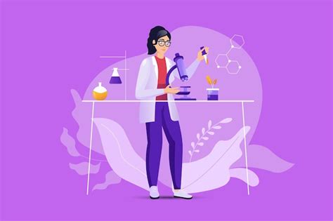 Concept De Laboratoire Scientifique Avec Illustration Vectorielle De