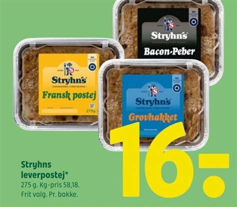 Stryhns Leverpostej Tilbud Hos Coop