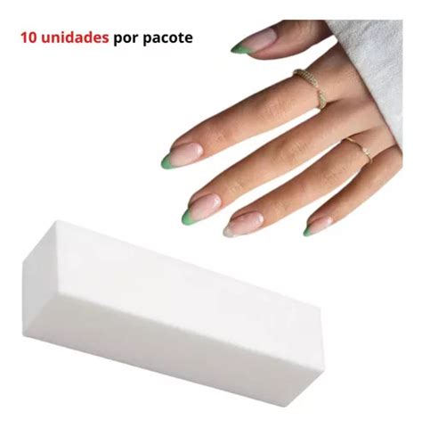 Kit Lixas Bloco Polidor Branco P Unhas Acr Lica Gel Fibra Mercadolivre