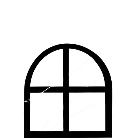 Open Window Black Line Vector Artwork · Creative Fabrica
