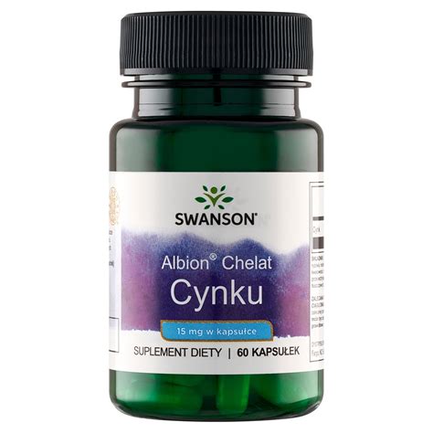 SWANSON Albion CYNK CHELAT Diglicynian Cynku 15mg 14118493470 Allegro Pl