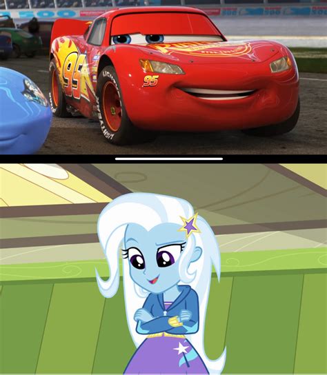 Trixie Lulamoon Likes Lightning Mcqueen By Jacksontormbaymaz On Deviantart