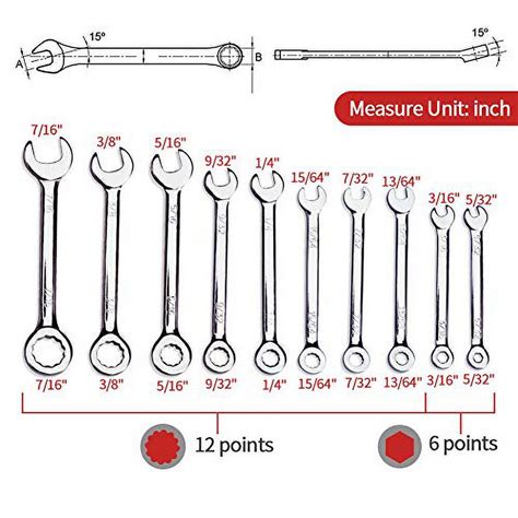 Speedwox Mini Wrench Set Piece Sae And Metric Sizes High Carbon