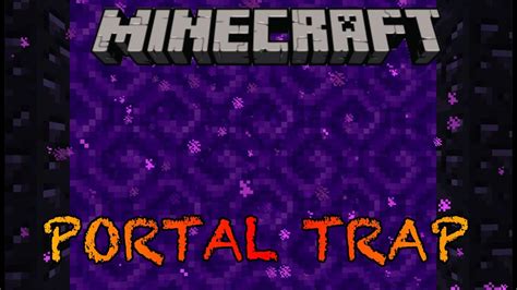 Redstone Nether Portal Trap With Donisi Youtube