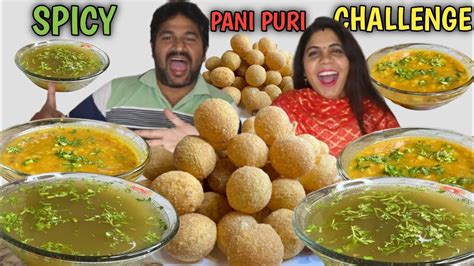 SPICY PANI PURI EATING CHALLENGE GOLGAPPA PANI PURI CHALLENGE