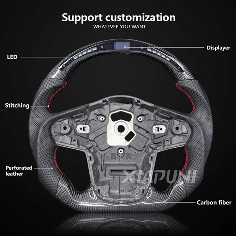 Shift LED Carbon Fiber Steering Wheel For Toyota Supra A90 A91 2019