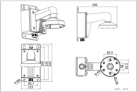 Buy WMS WML PC135B DS 1273ZJ 135B Wall Mounting Bracket With Junction