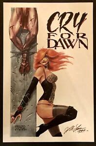 Joseph Michael Linsner Cry For Dawn Signed Original Print Art X Gem