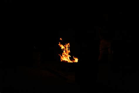 Free Images Night Flame Fire Darkness Campfire Bonfire