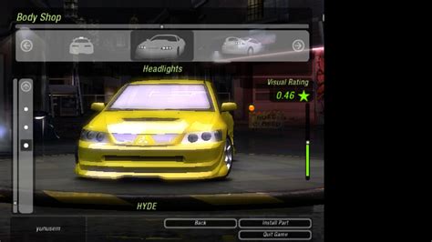 Nfs Underground 2 Araba Modifiye Etme YouTube