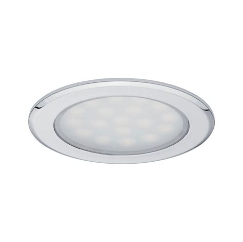 Éclairages encastrés LED pour meubles Armoire de toilette rond 65mm 2x2