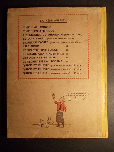 Comicsvalue Tintin Et Milou Par Herge Oreille Cassee A