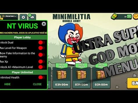 Mini Militia Hacker Mode New Ultra Super God Mod Menu Youtube