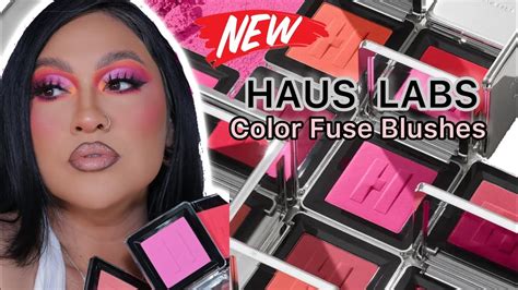 New Haus Labs Color Fuse Blushes Try On Swatches Glam By