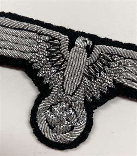 Waffen Ss Officer Bullion Sleeve Eagle Uniform Removed