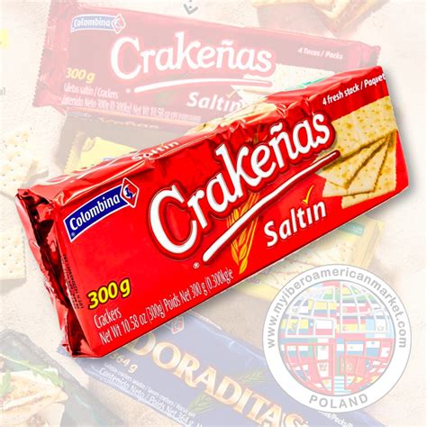 GALLETAS CRAKEÑAS SALTIN COLOMBINA x 300gr LatinoAmerican Market Poland