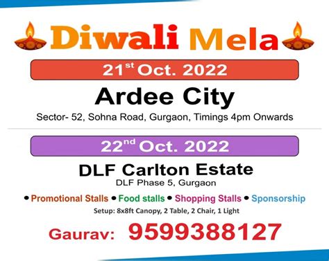 Diwali Fest 2022 Tickets DLF Phase 5 Sector 43 Gurugram Haryana