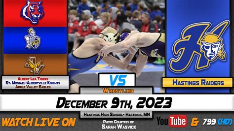 HCTV Sports Hastings Wrestling Vs Albert Lea St Michael Albertville