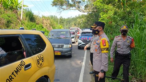 Hari Ke 6 Operasi Penyekatan 46 Unit Kendaraan Yang Terjaring Razia Di