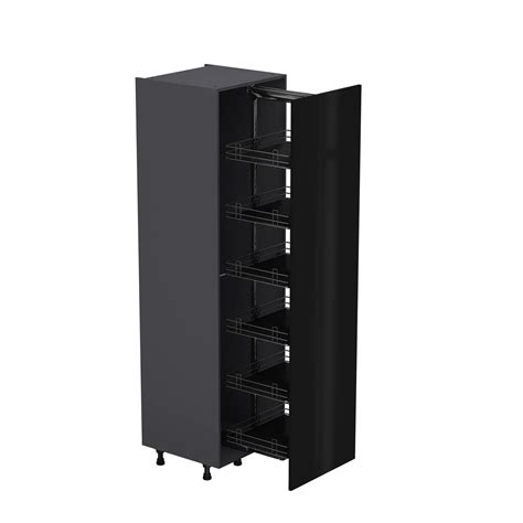 Colonne De Cuisine Sevilla Noir 1 Porte H215xl60 Leroy Merlin