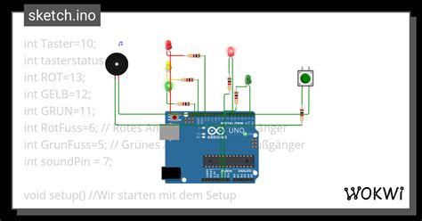 Ampel Edgar Wedemeier Wokwi ESP32 STM32 Arduino Simulator