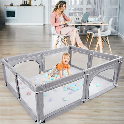 Amazon Lowest Price: Extra Large Playpen for Babies with Gate