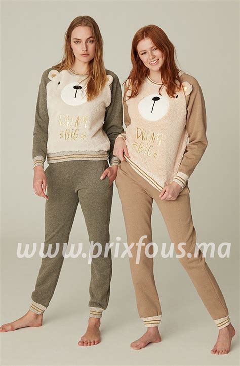 Pyjama De Luxe Pour Femmes Automne Hiver Collection Prix Fous