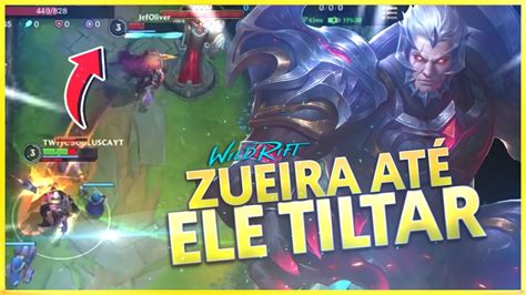 Zuera Ate O Jefoliverwr Tiltar Wild Rift Youtube