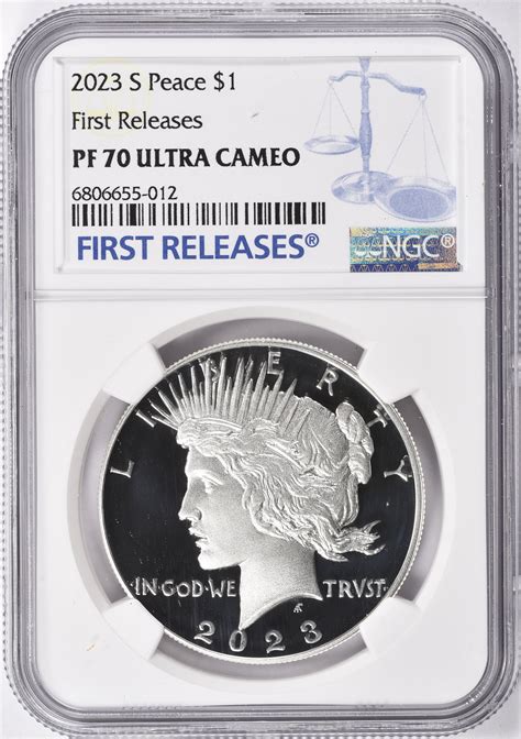 S Peace Silver Dollar First Releases Ngc Proof Uc Ngc Cert