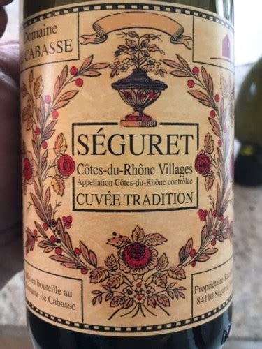 Domaine De Cabasse Cuvee Tradition S Guret Vivino