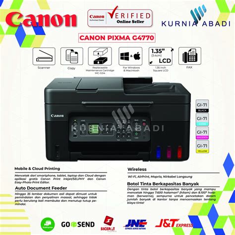 Jual Printer Canon Pixma G G Print Scan Copy Wifi Shopee