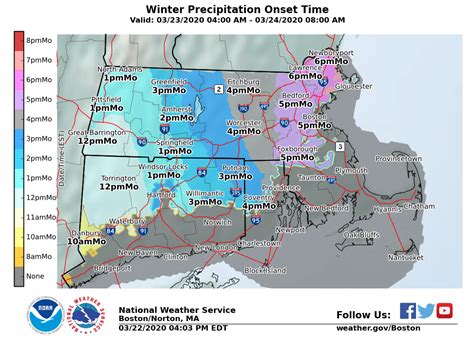 4 maps predicting the snowfall in Massachusetts from Monday’s storm