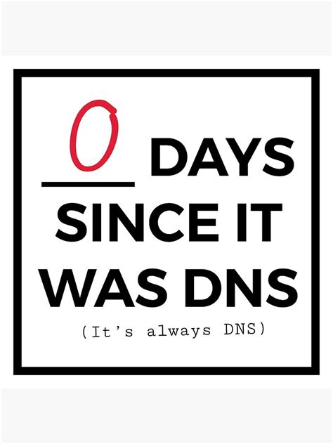 Zero Days Since It Was Dns Sticker For Sale By Kclemson Redbubble