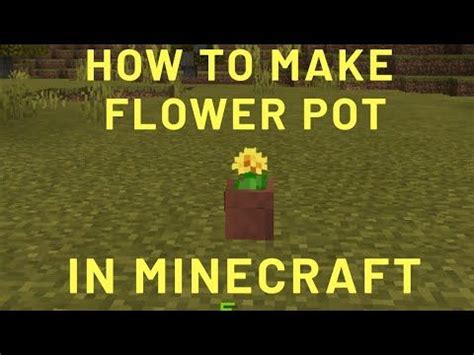 Flower Pot Recipe Minecraft KGarden Plant