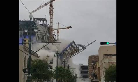 Captan momento exacto en que edificio en construcción se desploma FMDOS