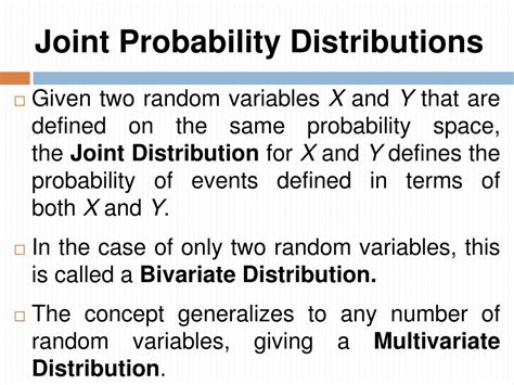 Ppt Joint Probability Distribution Powerpoint Presentation Free