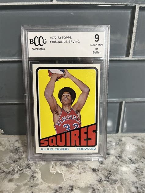 1972 73 TOPPS 195 Julius Erving BCCG 9 RC EBay