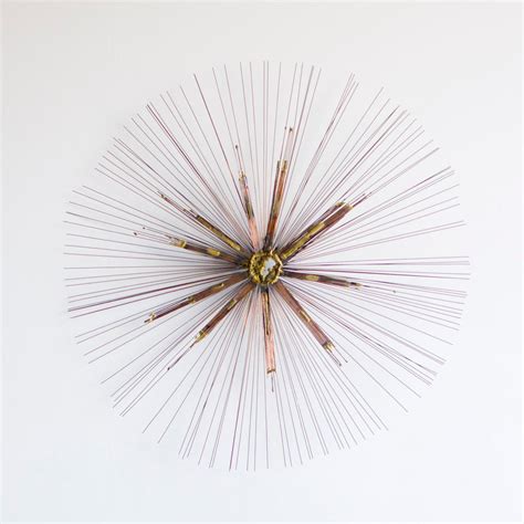 Ron Schmidt Brutalist Wall Art Welded Metal Nail Sculpture Starburst at ...