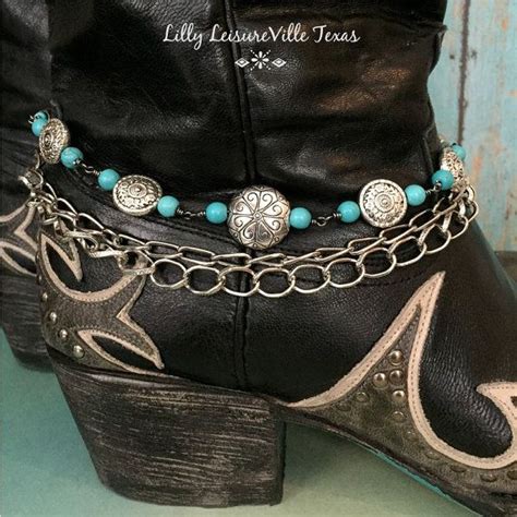 Boot Bracelet Western Boot Chain Jewelry Cowgirl Jewelry Boot