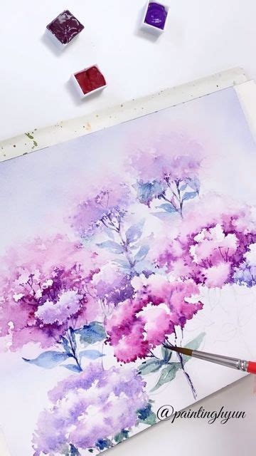 Hyun Jungsook On Instagram I Drew Some Flowers Watercolor