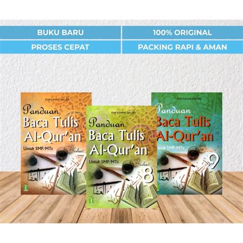 Jual Ori Harga Satuan Buku Teks Panduan Baca Tulis Al Quran Untuk Smp