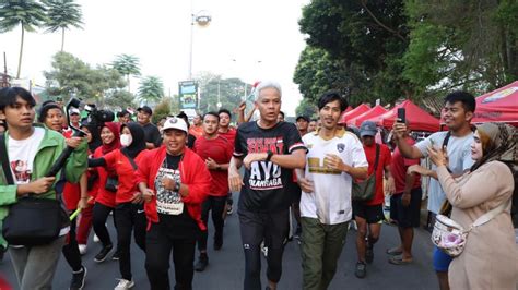 Safari Politik Ganjar Pranowo Ke Serang Banten Ayo Lari Jangan Mager