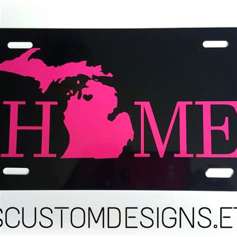 Michigan License Etsy